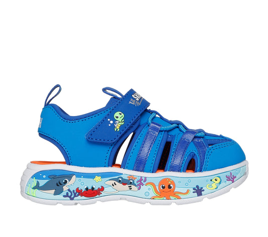 Skechers Sandale copii baieti  PLAY SCENE SPLASH 407041N LIGHT BLUE ICB0120-LTBL