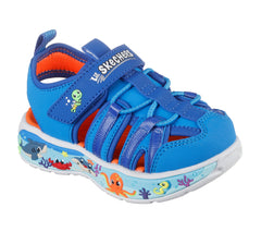 Skechers Sandale copii baieti  PLAY SCENE SPLASH 407041N LIGHT BLUE ICB0120-LTBL