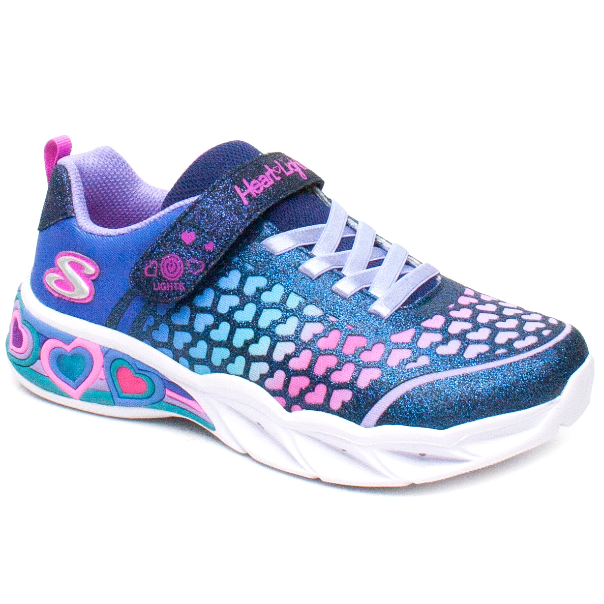 Skechers Pantofi lights copii fete 302312L bleumarin ICF0051-BLM