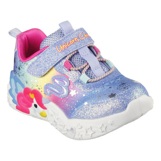 Skechers Pantofi copii sport fete UNICORN CHARMER 302681N BLUE/MUTICOLOR ICF0075-BLMT