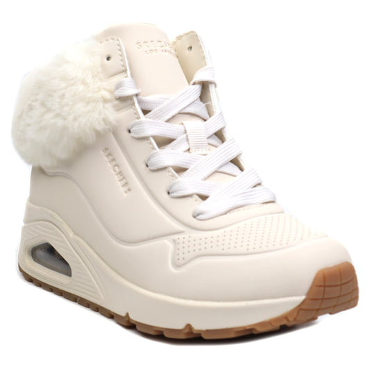 Skechers Ghete copii fete Uno Fall Air 310539L NATURAL ICF0077-NAT