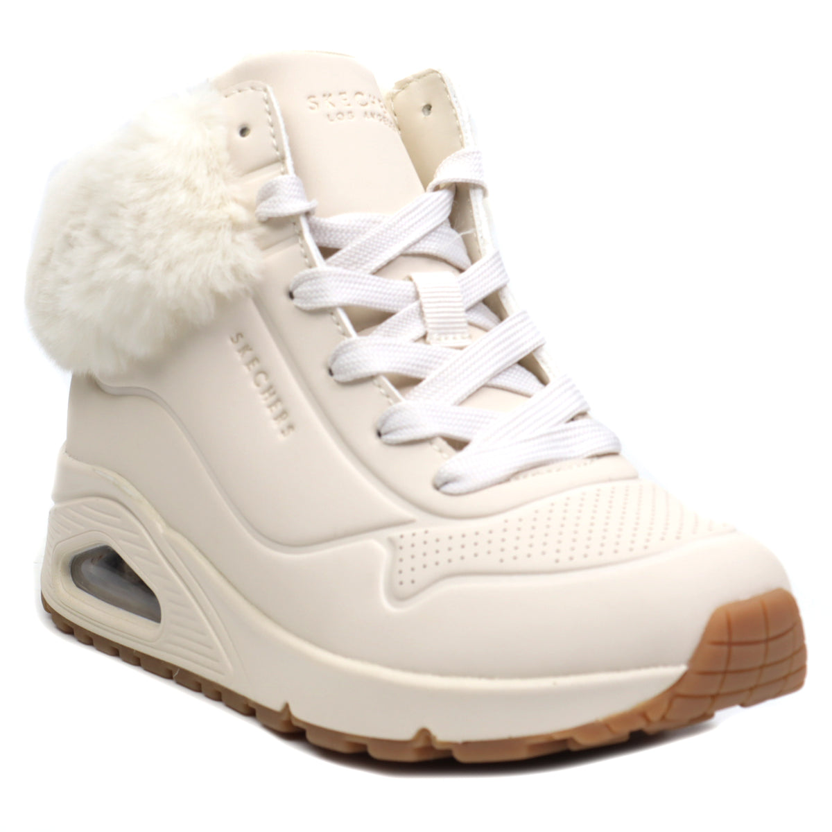 Skechers Ghete copii fete Uno Fall Air 310539L NATURAL ICF0077-NAT