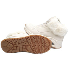 Skechers Ghete copii fete Uno Fall Air 310539L NATURAL ICF0077-NAT