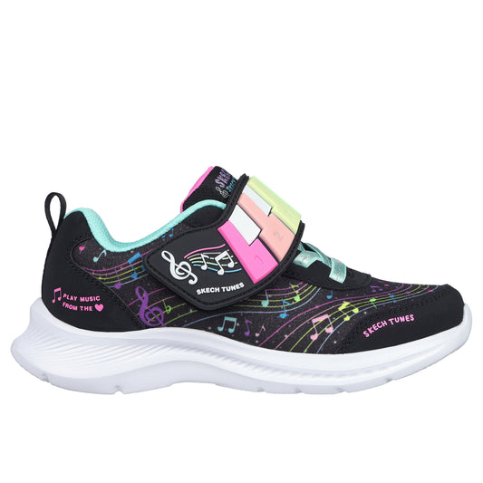 Skechers Pantofi copii fete sport JUMPSTERS 302219L  BLACK/MULTICOLOR ICF0081-BKMT