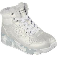 Skechers Ghete copii fete lights 310485L SILVER/GREY ICF0083-SLGY