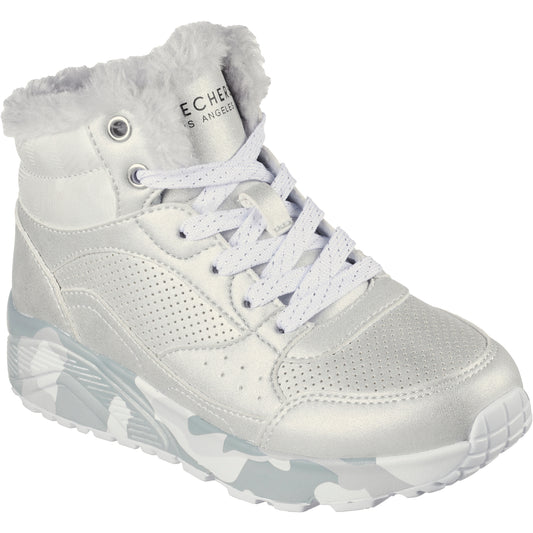 Skechers Ghete copii fete lights 310485L SILVER/GREY ICF0083-SLGY