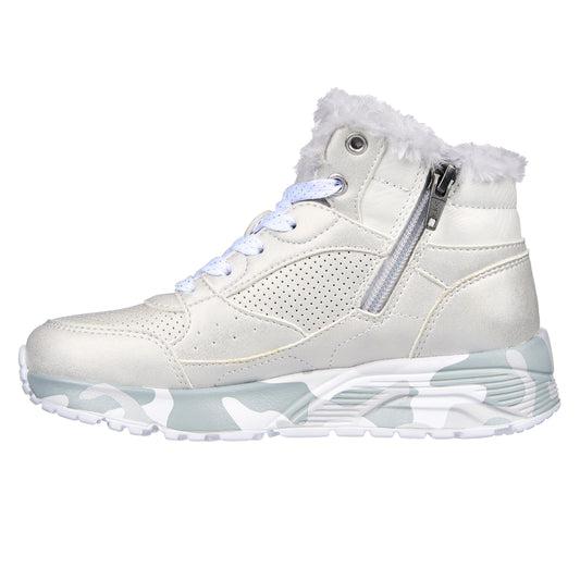 Skechers Ghete copii fete lights 310485L SILVER/GREY ICF0083-SLGY