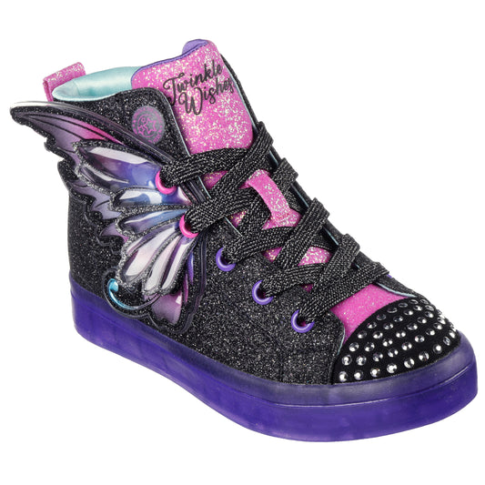 Skechers Ghete copii fete TW LITES 314350L BLACK/MULTICOLOR ICF0084-BKMT