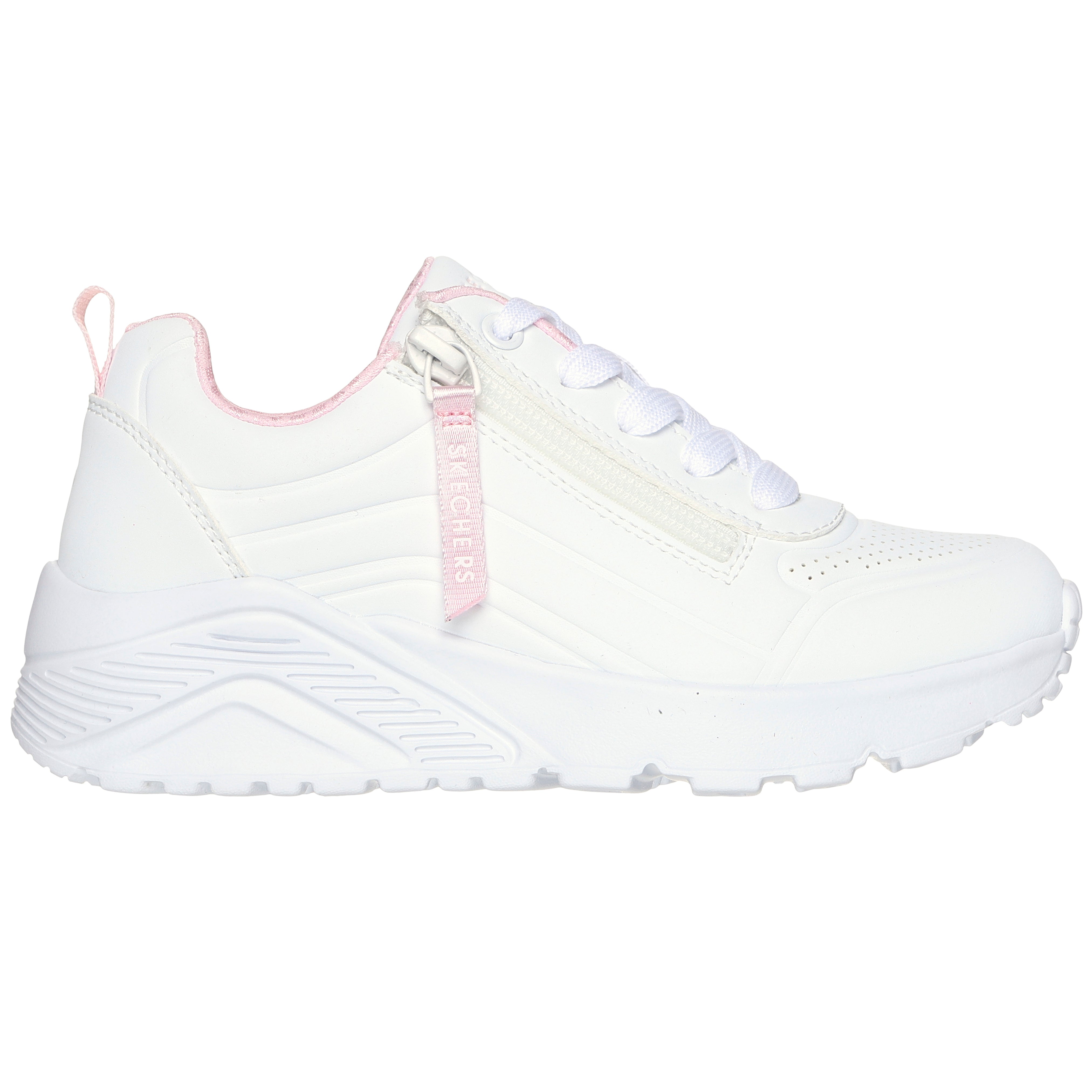 Skechers Pantofi copii sport fete UNO LITE EASY ZIP 310387L WHITE ICF0094-WHT