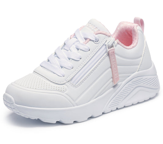 Skechers Pantofi copii sport fete UNO LITE EASY ZIP 310387L WHITE ICF0094-WHT
