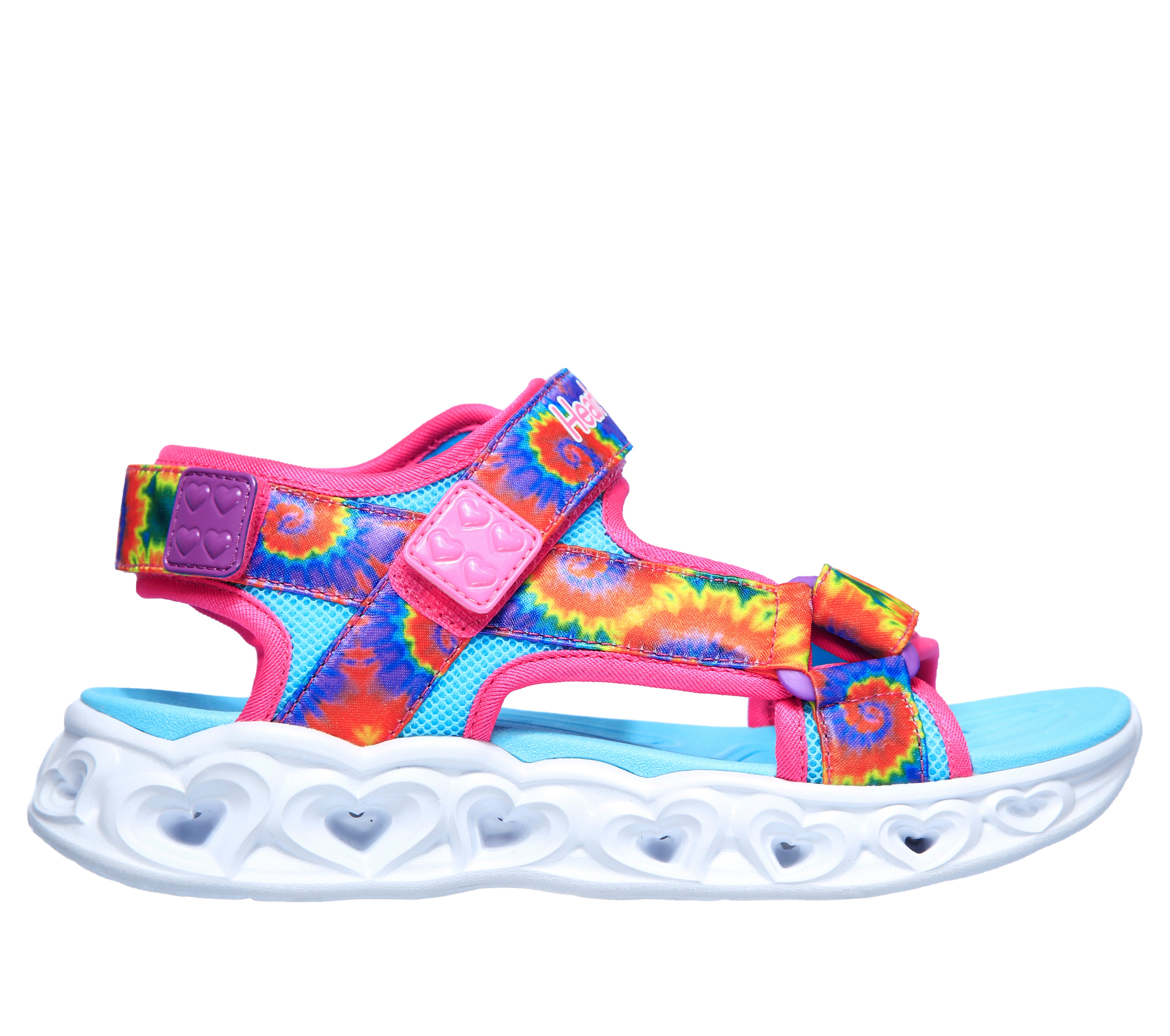 Skechers Sandale copii fete HEART LIGHTS SANDALS COLOR GR 302160N HOT PINK/MULTICOLOR ICF0096-HPMT