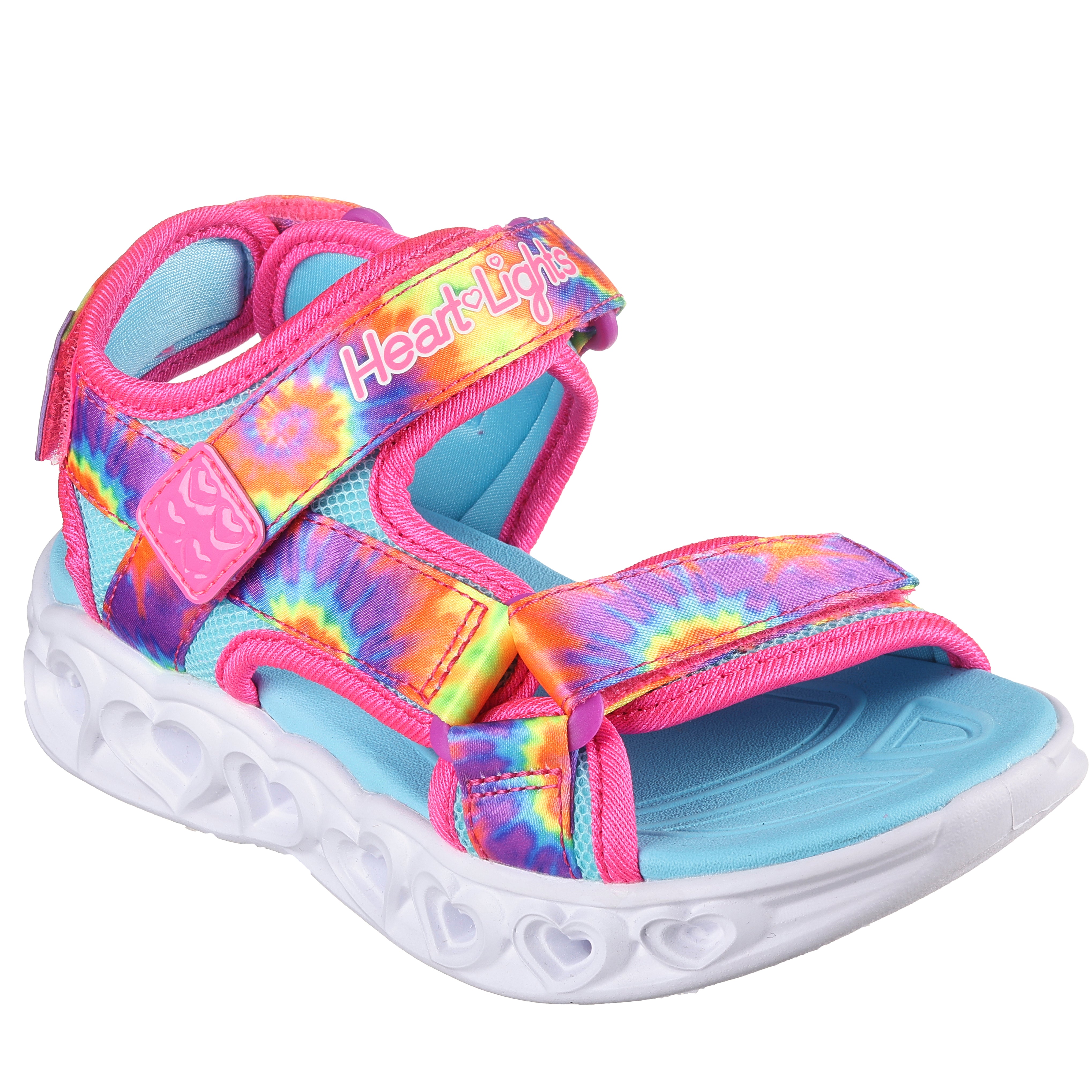 Skechers Sandale copii fete HEART LIGHTS SANDALS COLOR GR 302160N HOT PINK/MULTICOLOR ICF0096-HPMT