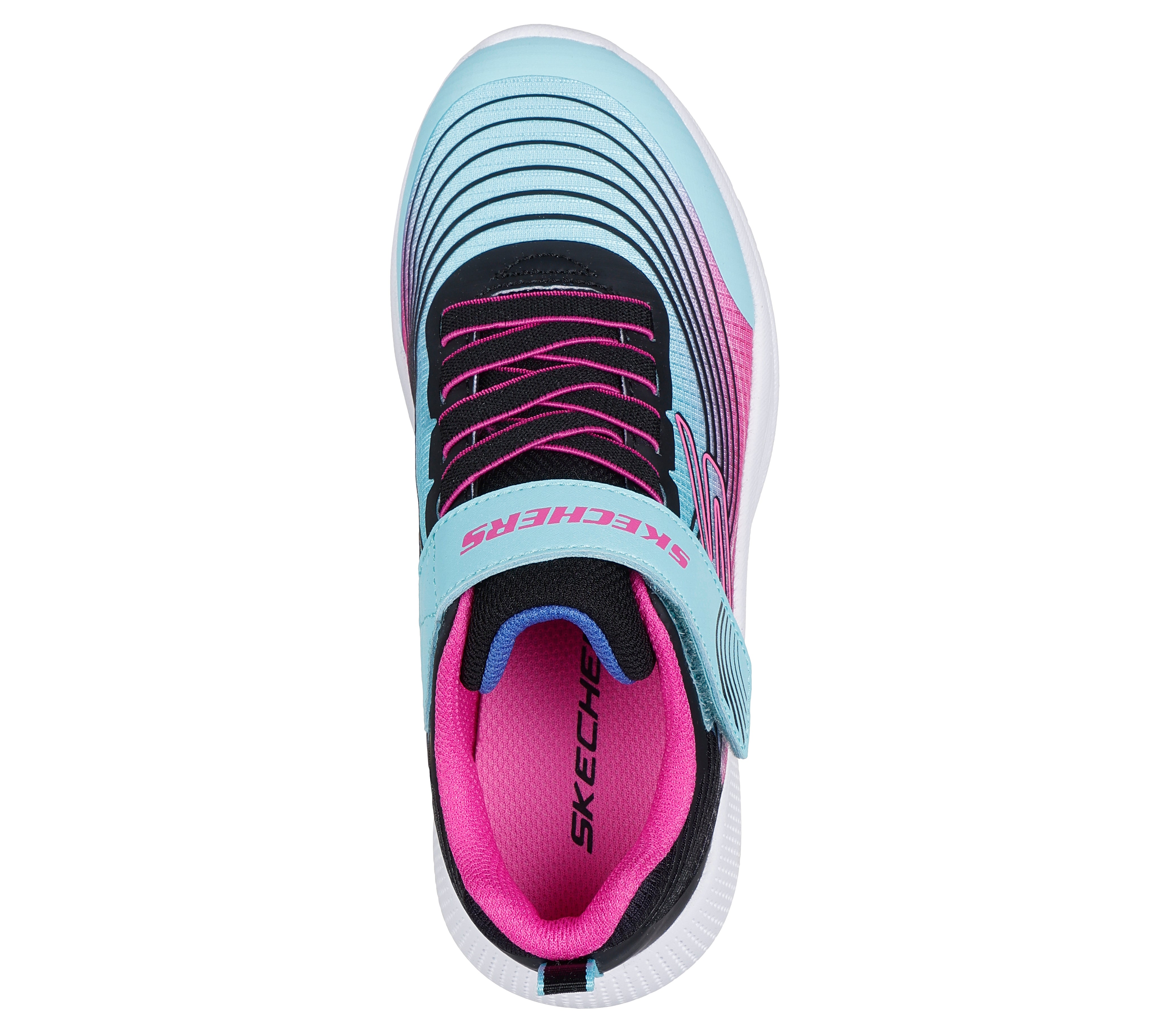 Skechers Pantofi copii fete sport MICROSPEC ADVANCE 303575L AQUA/PURPLE ICF0099-AQPR