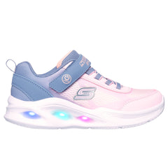 Skechers Pantofi copii fete sport SKECHERS SOLA GLOW 303714L GRAY/LIGHT PINK ICF0103-GYLP
