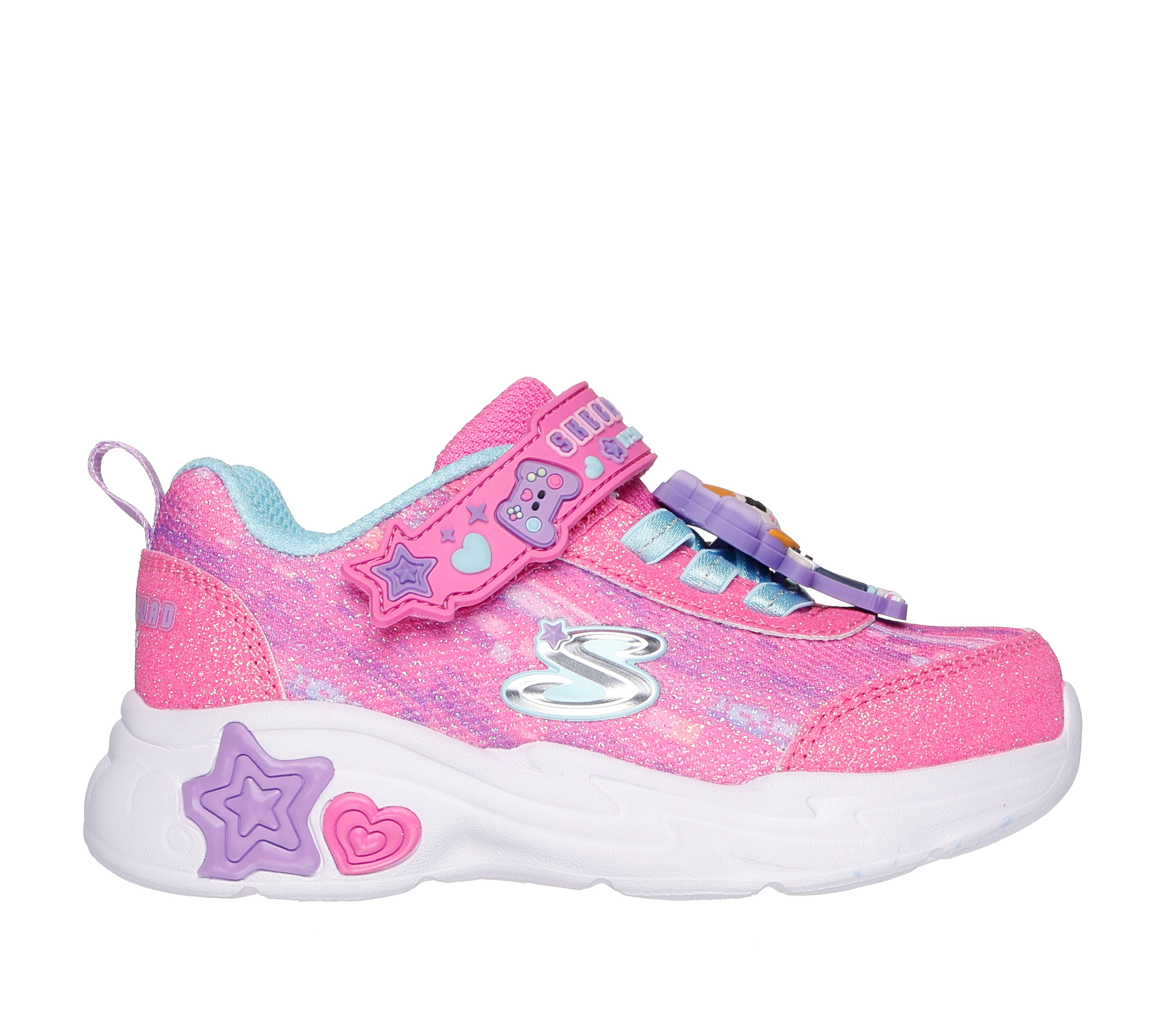 Skechers Pantofi copii fete sport 302214N NAVY/MULTICOLOR PINK/MULTICOLOR ICF0104-PKMT