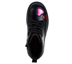 Skechers Ghete copii fete GRAVLEN HI METALLIC HEART 303409L BLK ICF0107-BLK
