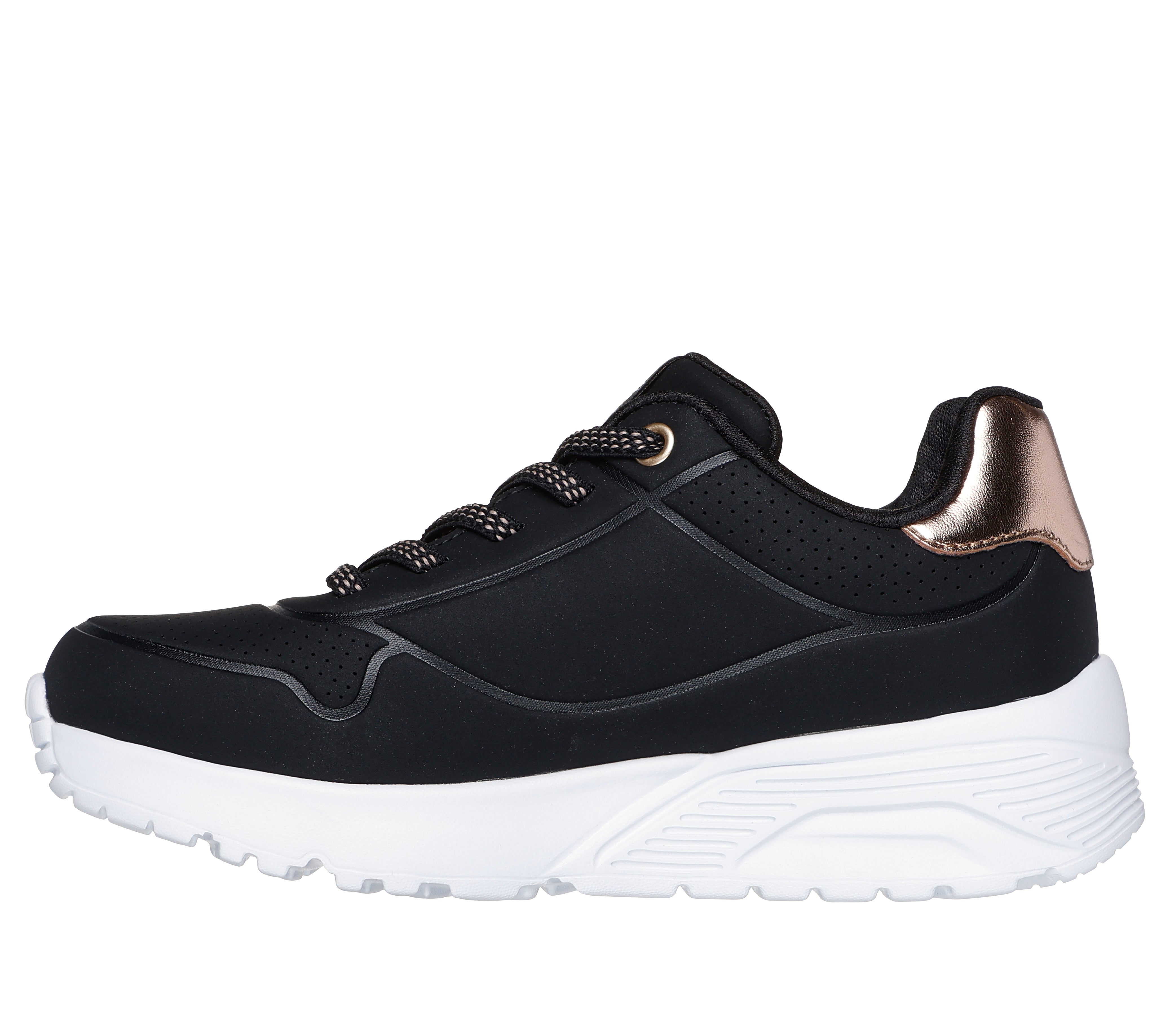 Skechers Pantofi copii fete sport UNO LITE METALLIC MODE 310384L BLACK ICF0108-BLK