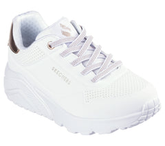 Skechers Pantofi copii fete sport UNO LITE METALLIC MODE 310384L WHITE ICF0108-WHT