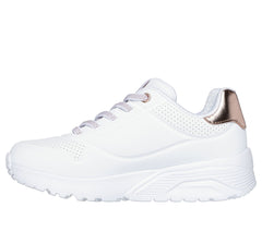 Skechers Pantofi copii fete sport UNO LITE METALLIC MODE 310384L WHITE ICF0108-WHT