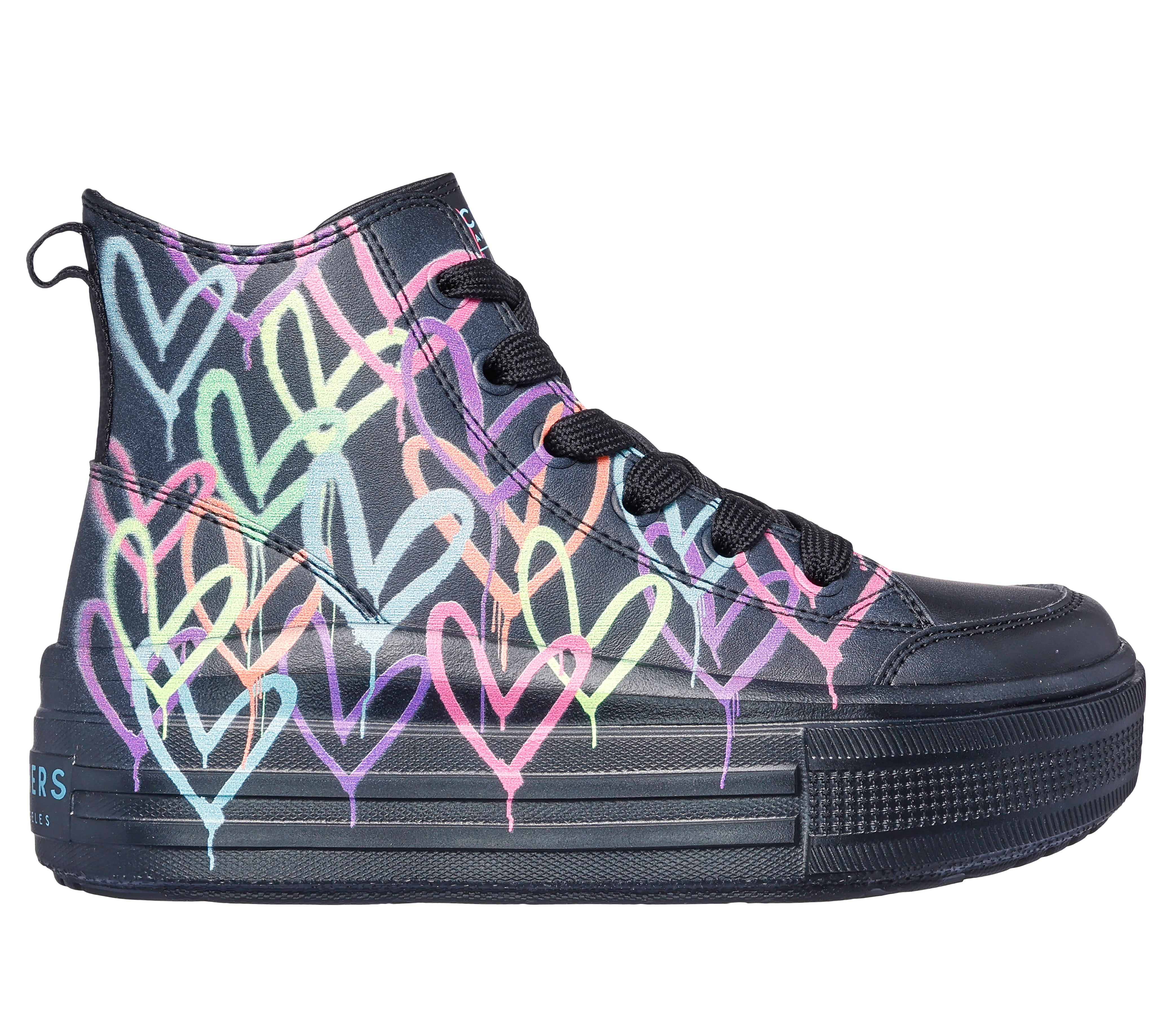 Skechers Bascheti copii fete HYPERLIFT LOVE DAZE 314075L BLACK/MULTICOLOR ICF0109-BKMT