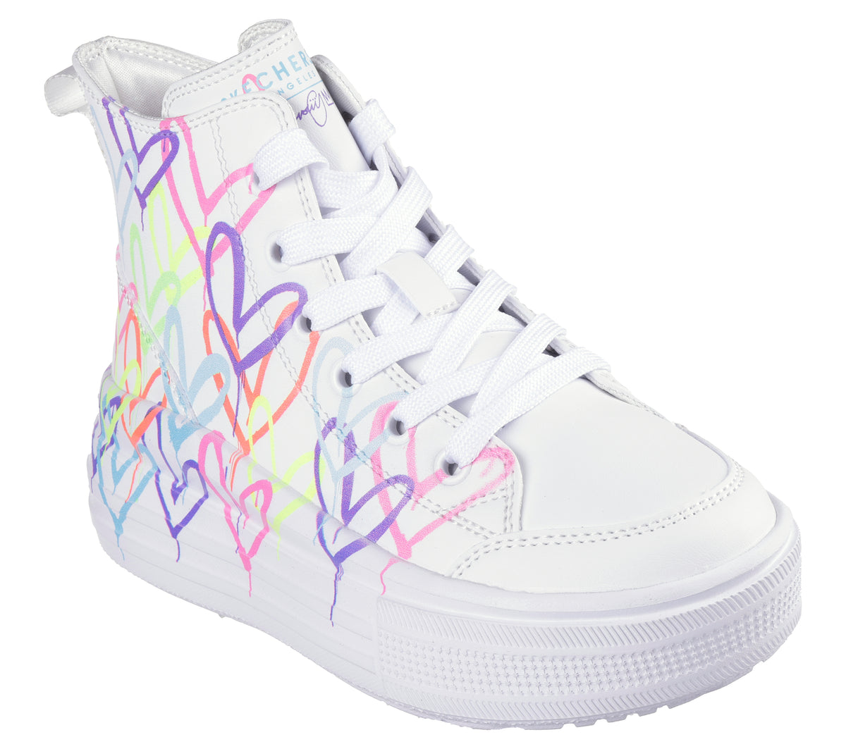 Skechers Bascheti copii fete HYPERLIFT LOVE DAZE 314075L WHITE/MULTICOLOR ICF0109-WMLT