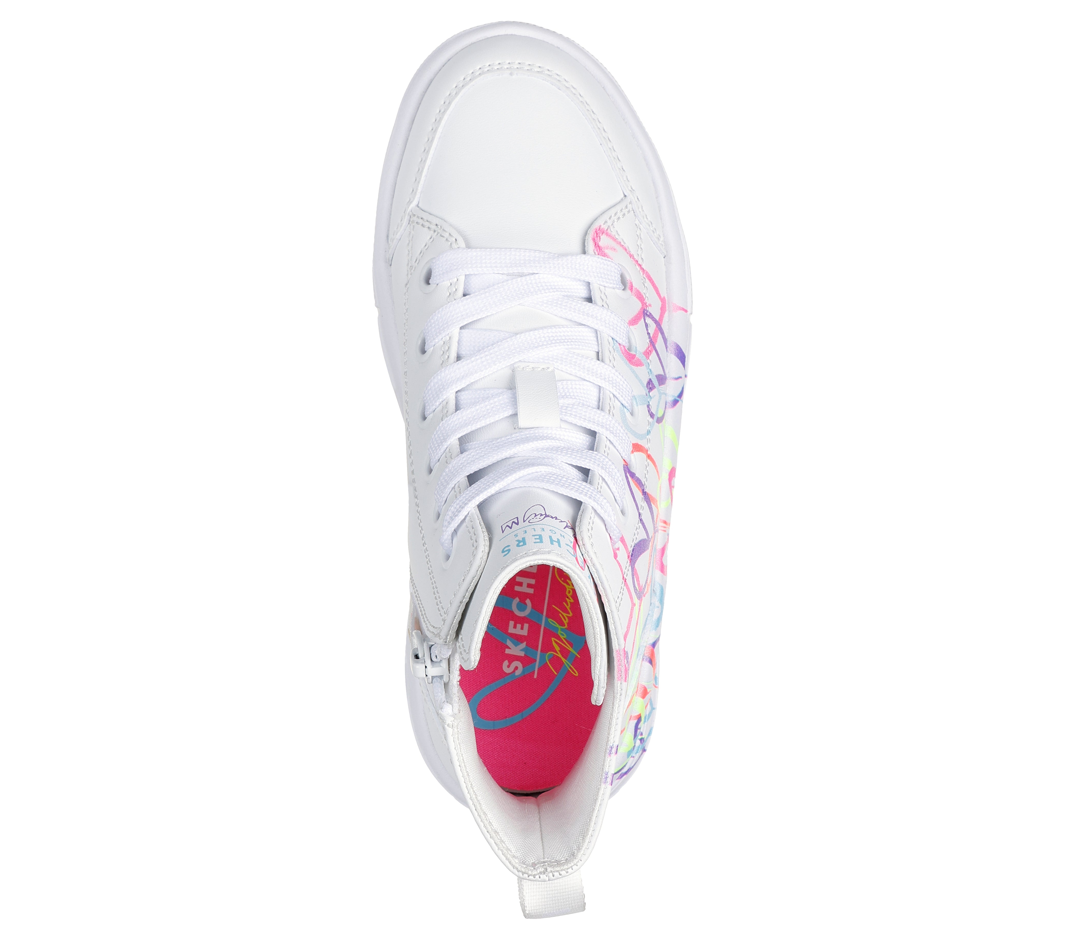 Skechers Bascheti copii fete HYPERLIFT LOVE DAZE 314075L WHITE/MULTICOLOR ICF0109-WMLT