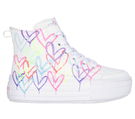 Skechers Bascheti copii fete HYPERLIFT LOVE DAZE 314075L WHITE/MULTICOLOR ICF0109-WMLT