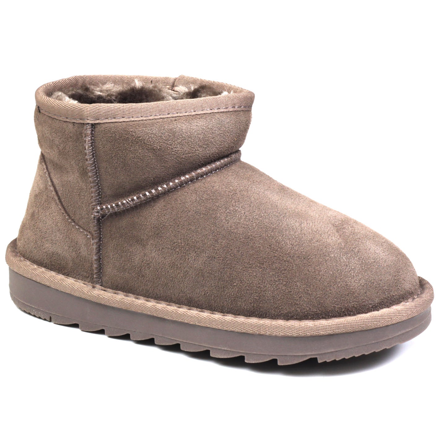 Energy Ghete copii fete stil UGG gri velur ICF0114-GRIV