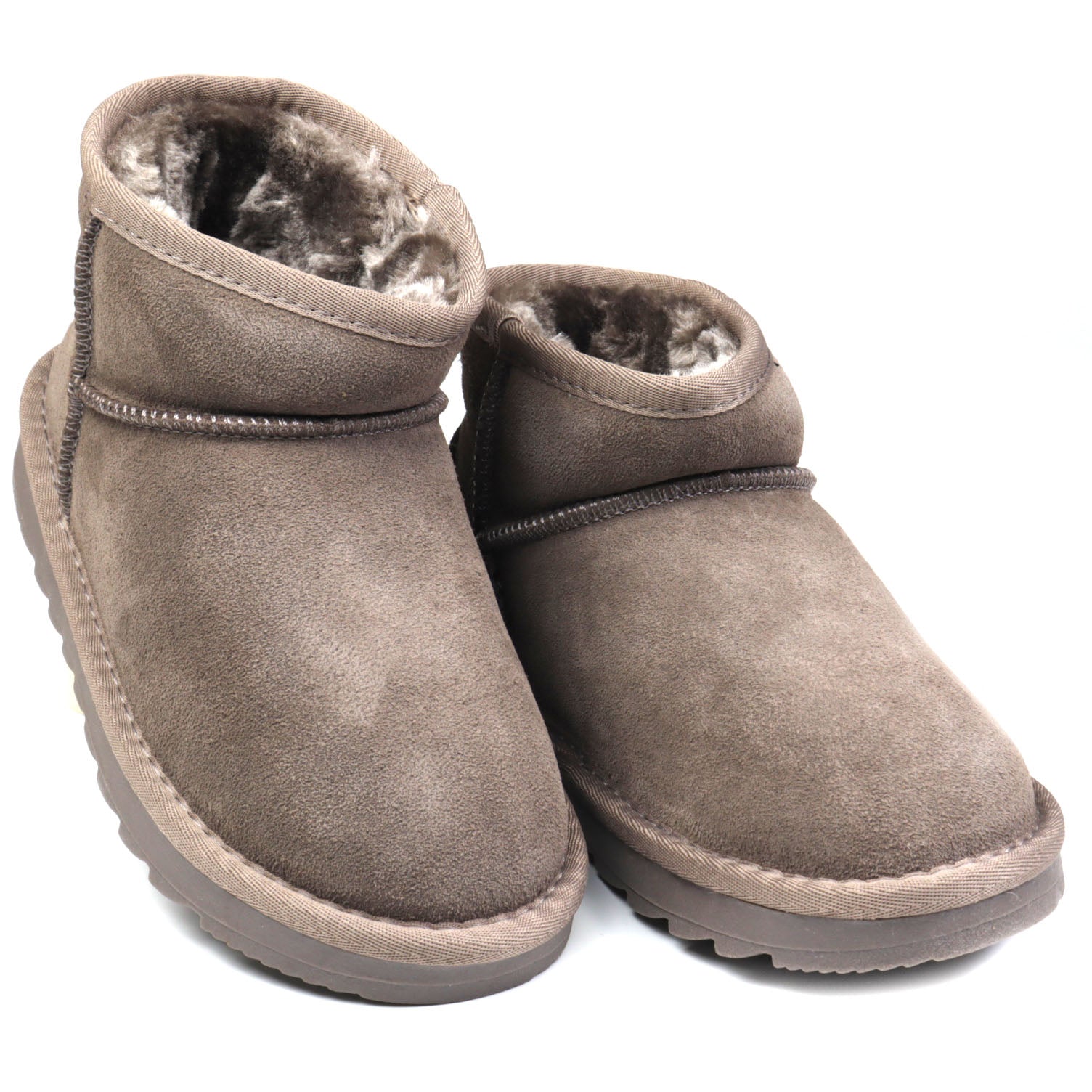 Energy Ghete copii fete stil UGG gri velur ICF0114-GRIV