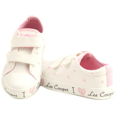 Lee Cooper Pantofi copii fete sport LCW 25 02 3264K WHITE ICF0116-WHT