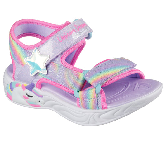 Skechers Sandale copii fete UNICORN DREAMS SANDAL DREAMY 303107L LAVENDER/MULTICOLOR ICF0120-LVMT