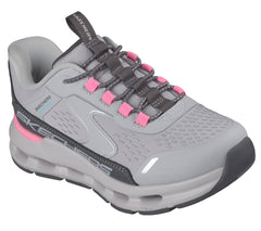 Skechers Pantofi copii fete sport GLIDE STEP VISTA LANE 303654L GRAY/PINK ICF0127-GYPK