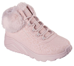 Skechers Ghete copii fete UNO LITE COZY LEOPARD 310362L BLUSH ICF0135-BLSH