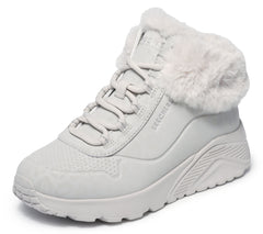 Skechers Ghete copii fete UNO LITE COZY LEOPARD 310362L NATURAL ICF0135-NAT