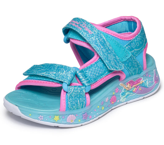 Skechers Sandale copii fete MERMAID DREAMS SANDAL 303108L BLUE/MUTICOLOR ICF0146-BLMT