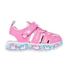 Skechers Sandale copii fete PLAY SCENE SPLASH   CUTE CREW 303162N PINK/LIGHT PINK ICF0149-PKLP