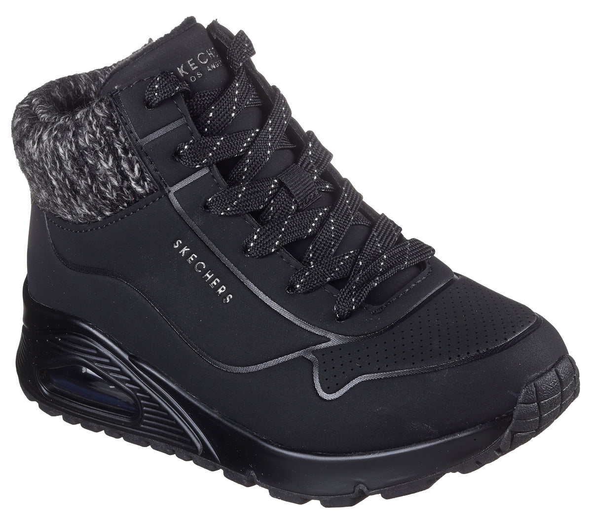 Skechers Ghete copii fete UNO GEN1 DARLING DAZE 310566L BLACK ICF0152-BLK