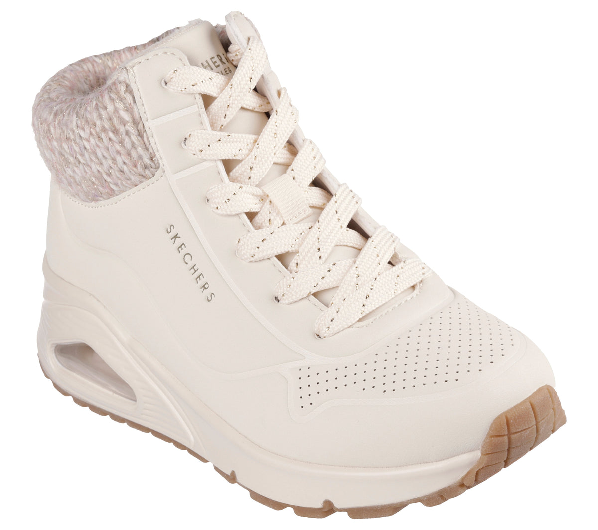 Skechers Ghete copii fete UNO GEN1 DARLING DAZE 310566L NATURAL ICF0152-NAT