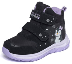 Skechers Ghete copii fete DYNAMIC TRAIL SNUGGLE WALKS 303490L BLACK/LAVANDER ICF0157-BKLV