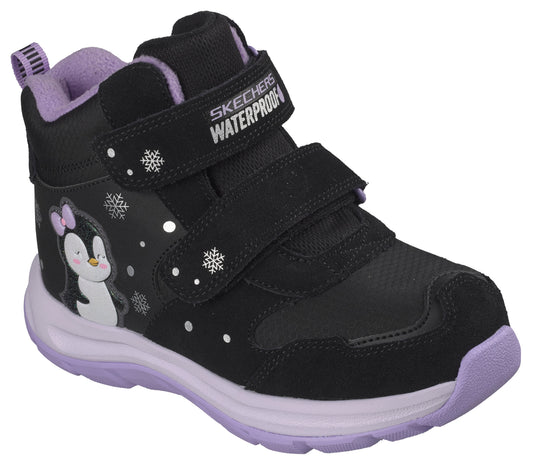Skechers Ghete copii fete DYNAMIC TRAIL SNUGGLE WALKS 303490L BLACK/LAVANDER ICF0157-BKLV