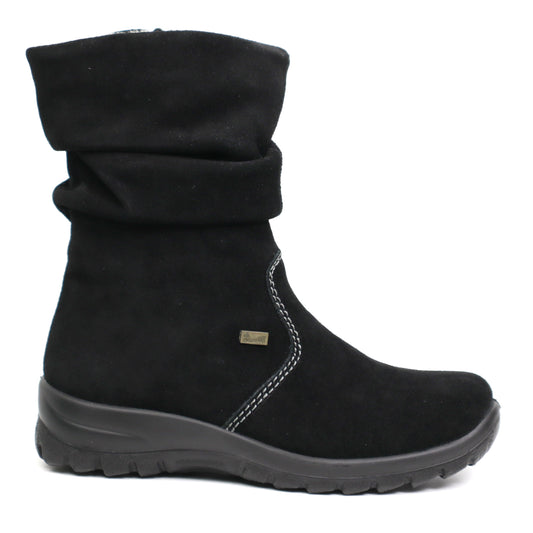 Rieker Ghete dama Z7171 01 negru velur ID0781-NGV