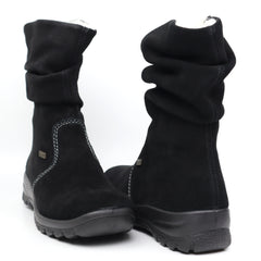 Rieker Ghete dama Z7171 01 negru velur ID0781-NGV