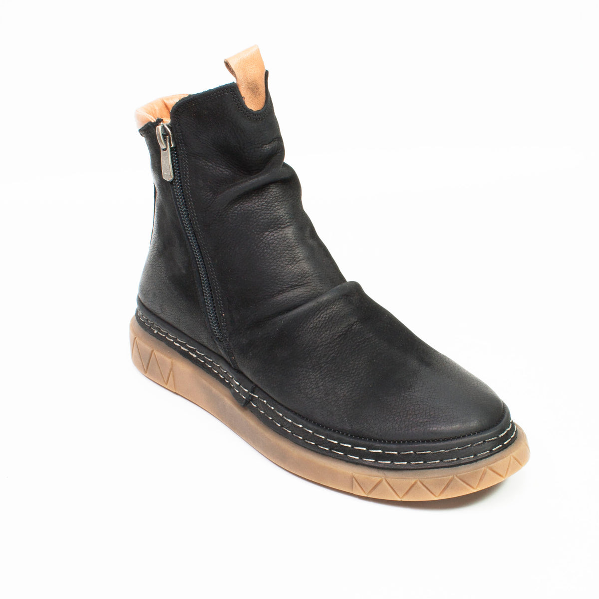 Caspian Ghete dama negru nubuk ID1715-NGN