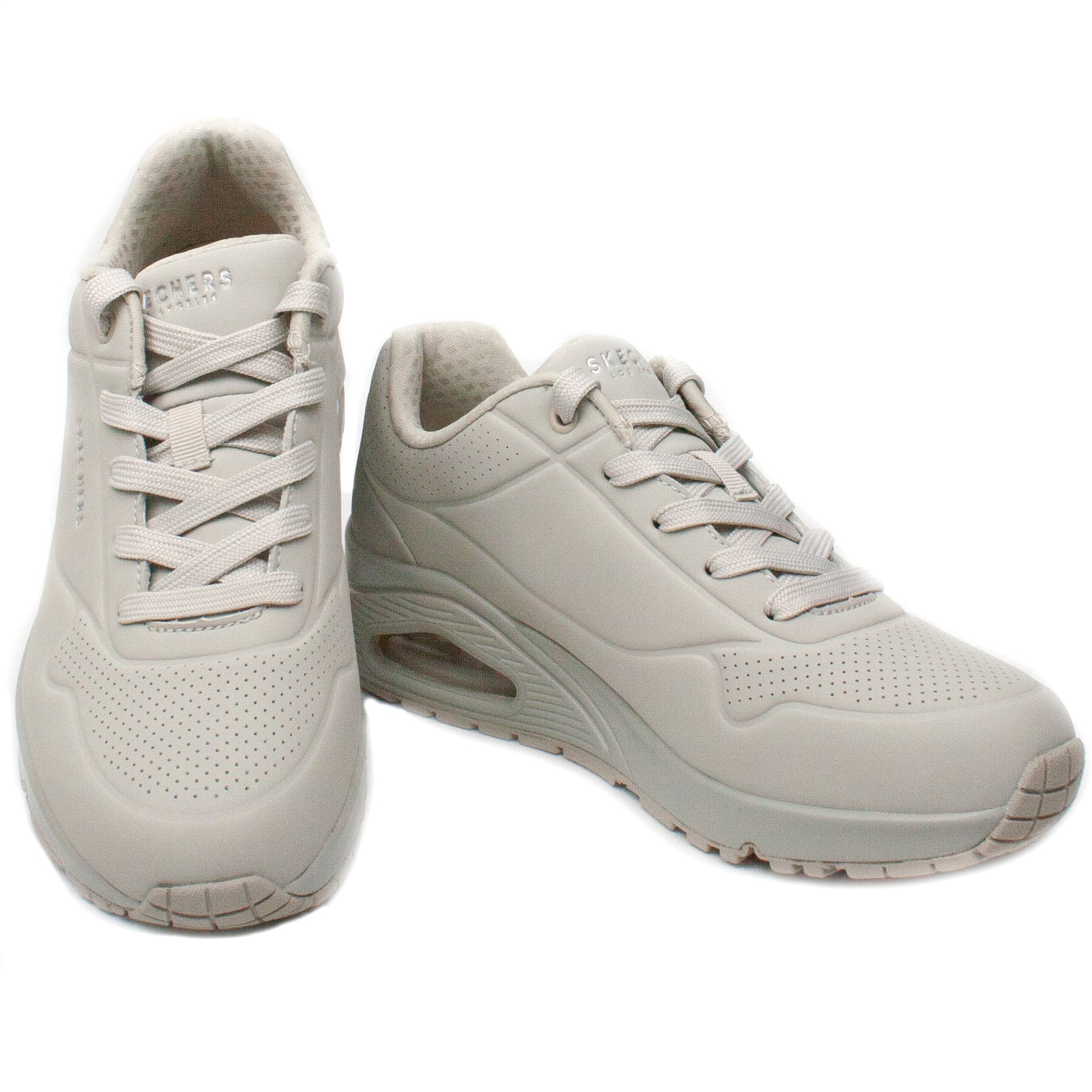 Skechers Pantofi dama sport,Uno 73690 alb murdar ID1884-ALBM