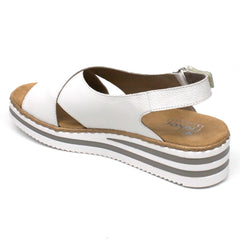 Rieker Sandale dama alb ID2020-ALB
