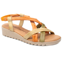 Lola Canales Sandale dama 100 Lola Canales galben ID2108-GLB