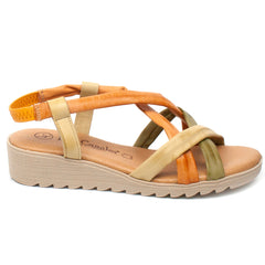 Lola Canales Sandale dama 100 Lola Canales galben ID2108-GLB