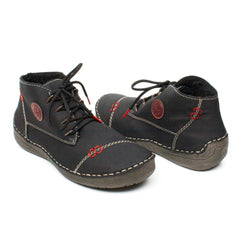 Rieker Ghete dama negru nubuk ID2226-NGN