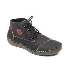 Rieker Ghete dama negru nubuk ID2226-NGN