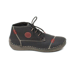 Rieker Ghete dama negru nubuk ID2226-NGN